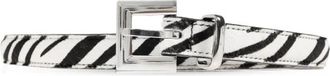 Anine Bing Nicola Leren Riem - Dames - Riemen - Wit - M/L - Leer - Accessoires