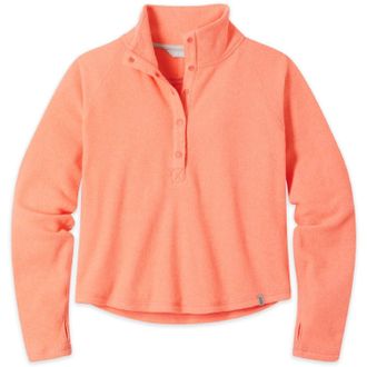 Stio Womens Turpin Fleece Snap Pullover Orange XL