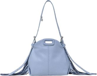 Maje Miss M micro leather bag in Blue Sky at Nordstrom, Size Medium