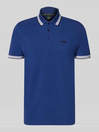 HUGO BOSS Regular Fit Poloshirt aus reiner Baumwolle Modell PADDY in Marine, Gr&ouml;&szlig;e XXXL