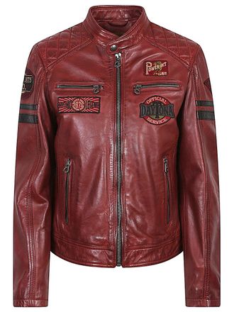 Daytona 73 Walkora Leather Moto Jacket-Donna