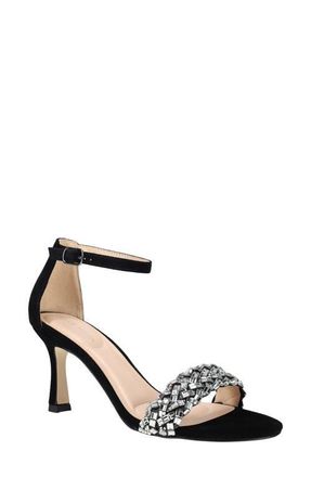 Pelle Moda Heidy Ankle Strap Sandal in Black at Nordstrom, Size 6.5