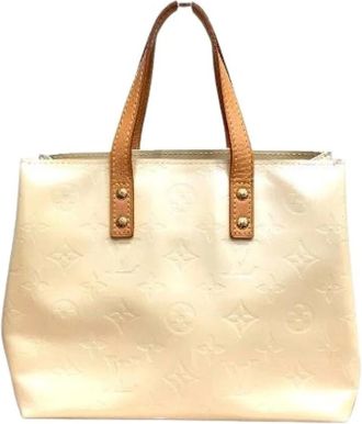 Louis Vuitton Pre-owned Handbags, female, Yellow, Size: ONE SIZE Pre-owned Reade PM Monogram Vernis Handbag