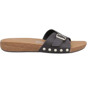 FitFlop Fit Flop Dames/Dames Leren Sliders met Gespdetail (Chocoladebruin)