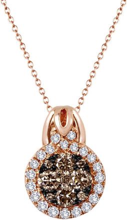 Le Vian Chocolate 14K Rose Gold 1.02 Ct. Tw. Diamond Pendant Necklace