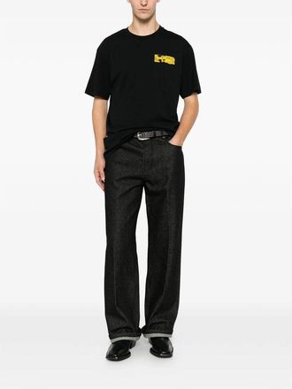 Givenchy Logo-Embroidered T-Shirt - Black