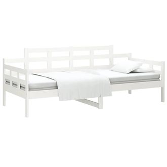 Berkfield Home Beautiful Day Bed White Solid Wood Pine 80x200 cm