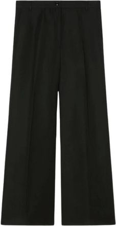 Marina Rinaldi Broeken, Dames, Zwart, 3Xl, Enigma Wijde Broek met Elastische Taille