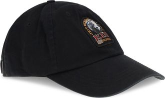 Parajumpers Mens Baseball Cap Leod With Logo Black Cotton Hats E Hairbands