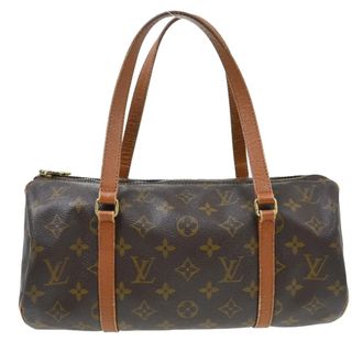 Louis Vuitton Papillon Monogram Canvas Brown Canvas Handbag (Pre-Owned)