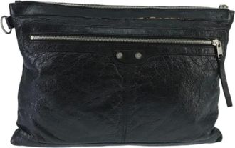 Balenciaga Pre-owned Clutches, female, Black, Size: ONE SIZE Pre-owned Vintage Clutch Bag