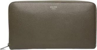 Celine Pre-owned Wallets, female, Gray, Size: ONE SIZE Pre-owned Vintage Leather Wallet