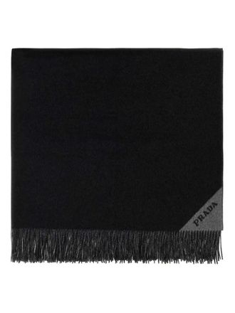 Prada Coperta in cashmere - Nero