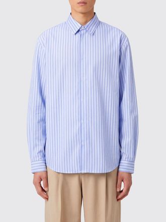 Jacquemus Camicia relaxed fit in cotone a righe con stampa grafica