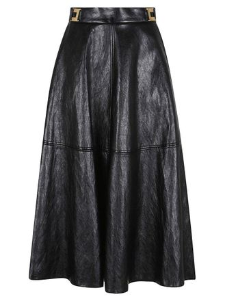Elisabetta Franchi Flared Midi Skirt