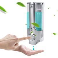 OEM Dispensador De Jab&oacute;n L&iacute;quido Mural, 350 Ml, Para Ba&ntilde;o, Champ&uacute; Y Gel De Ducha, Color Plata. - Crezuo