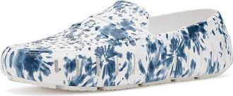 Floafers Country Club Print Mens Shoes Navy Tie Dye/Bright White : 13 D - Medium, Synthetic