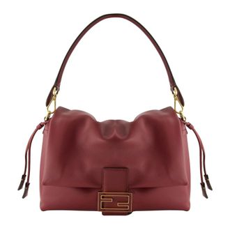 Fendi Mamma Baguette Medium - female - Fendi - Shoulder Bags - Red - ONE SIZE - Bags