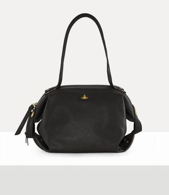 Vivienne Westwood Mara Medium Holdall Aniline Leather Black