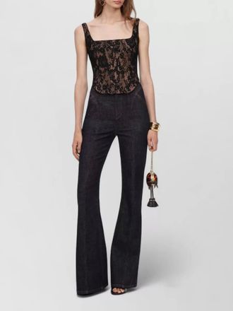 Self Portrait sleeveless lace corset top