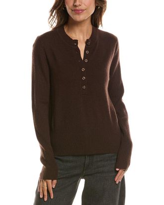 Fort&eacute; Cashmere Crewneck 100% Cashmere Henley
