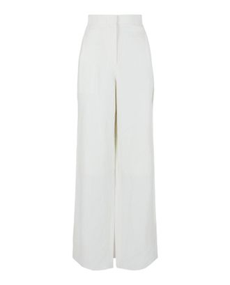 Ferragamo Wide-Leg Linen Pants