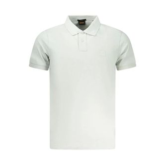 HUGO BOSS Hugo, Polo Shirts, male, Green, Size: 3XL Verde Cotton Polo Shirt