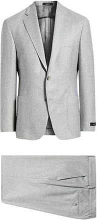 Vince Icon Relaxed Fit Light Grey Glen Check Wool Suit at Nordstrom Rack, Size 38 Regular
