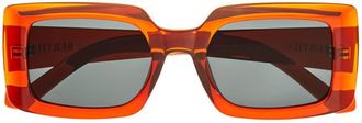 Bertha Sunglasses Ladies Orange Rectangular Sunglasses BRSBR053C5