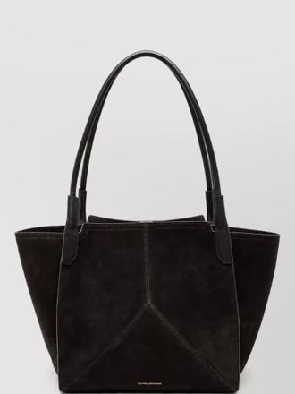 Victoria Beckham victoria suede panelled tote bag