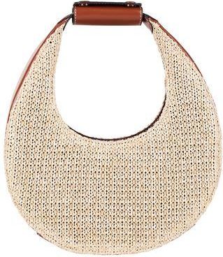 Staud RAFFIA MINI MOON BAG