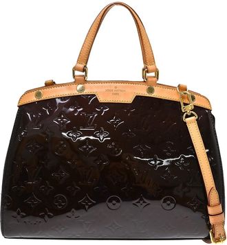 Louis Vuitton Brea Monogram Vernis Purple Patent_Leather Handbag (Pre-Owned)