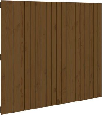vidaXL Wall Headboard Honey Brown 127.5x3x110 cm Solid Wood Pine Vidaxl