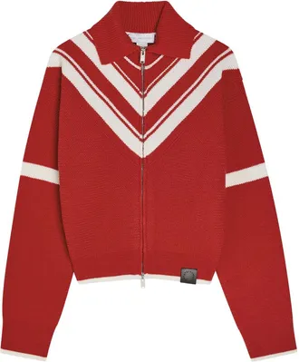 Stella McCartney Stella Mccartney Striped Wool Cardigan - Red And White - S (UK8-10 / S)