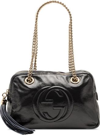 Gucci Pre-owned Gucci Patent Soho Chain Zip Shoulder Bag ROZEG9CO1ZFMN8VG