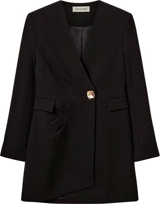 Sofie Schnoor Amirasw Mini Wrap Jurk - Dames - Jurken - Zwart - Maat: XS Leer