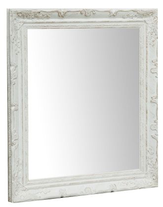 Biscottini International Biscottini - Specchio Specchiera Rettang Da Parete Da Appendere A Muro Orizz Vert Trucco Bagno Camera Da Letto Finitura Colore Bianco 64x4x74