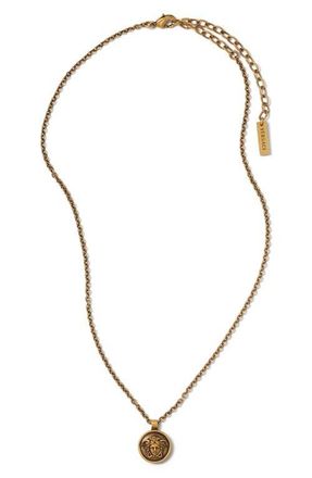 Versace Mens Pendant Necklace in Gold at Nordstrom
