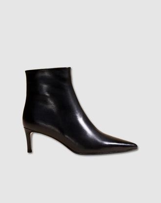 Mi-Mai Noura Low Heel Ankle Boot in Black at Nordstrom, Size 10