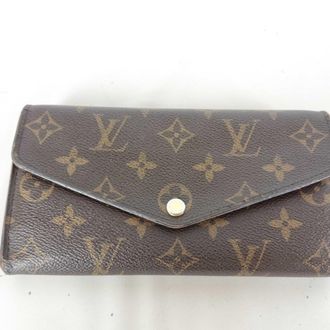 Louis Vuitton Monogram Brown Coquelicots Monogram Long Wallet (Bi-Fold) (Pre-Owned)