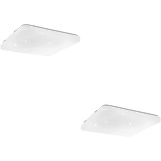 Loops 2 PACK Stylish White Square LED Ceiling Light for Indoor Bathroom