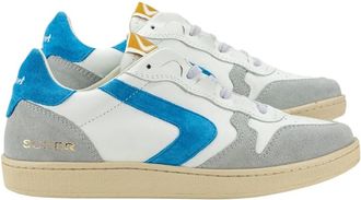 Valsport Schoenen, Heren, Veelkleurig, 45 EU, Su&egrave;de, Stijlvolle Leren Su&egrave;de Sneakers