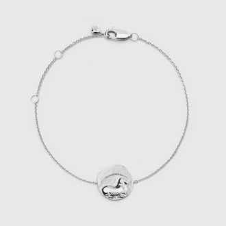 Monica Vinader Sterling Silver Aries Zodiac Chain Bracelet