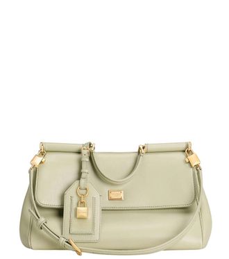 Dolce & Gabbana Light Green My Sicily Medium Satchel