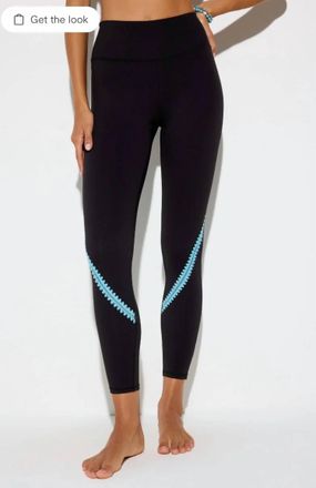 Spiritual Gangster Nirvana Om Crochet Leggings In Black