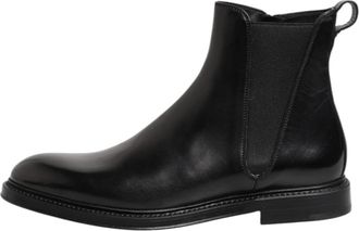 Dolce & Gabbana Mid Calf Laarzen - Heren - Chelseaboots - Zwart - 40 EU - Leer - Schoenen
