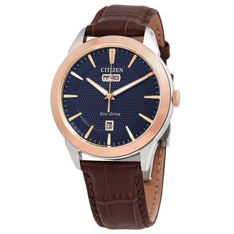 Citizen Eco-Drive Navy Dial Mens Watch AW0096-06L