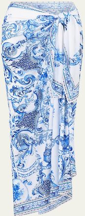 Camilla Ceramic Panoramic Multiwear Long Sarong Coverup