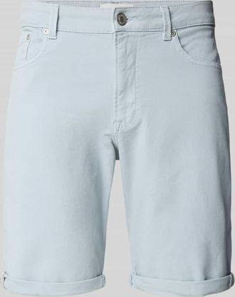 Jack & Jones Jack & Jones Jeansshorts mit Umschlag und Eingrifftaschen Modell RICK ALLEN in Hellblau, Gr&ouml;&szlig;e XXL