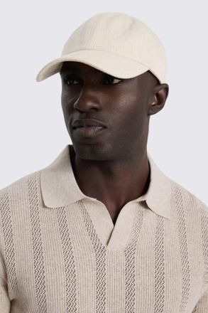 Moss Off-White Textured Cotton Cap